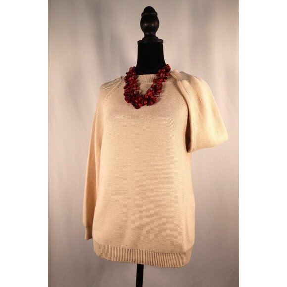 Weekend MaxMara Crew neck -Caserta sweater Beige Size Small - Picture 6 of 13